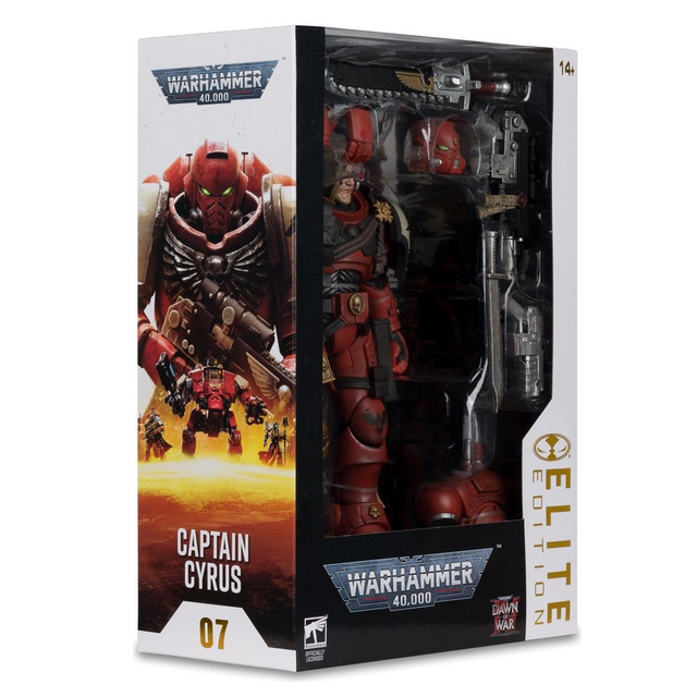 Elite Edition Warhammer 40K Captain Cyrus (Dawn of War 4) Action Figure 18cm