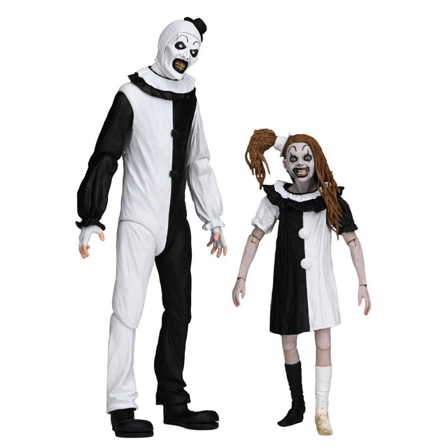 Terrifier 2 Ultimate Art the Clown & Little Pale Girl 2-pack 18cm