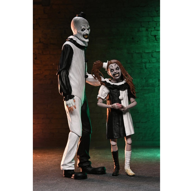Terrifier 2 Ultimate Art the Clown & Little Pale Girl 2-pack 18cm
