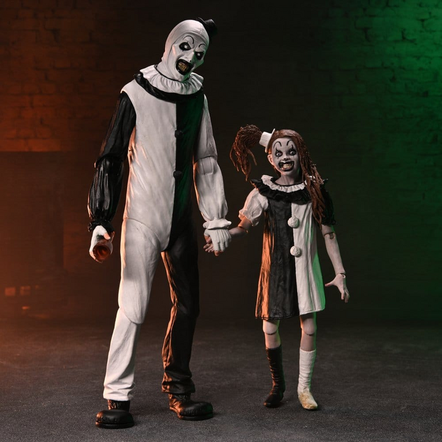 Terrifier 2 Ultimate Art the Clown & Little Pale Girl 2-pack 18cm