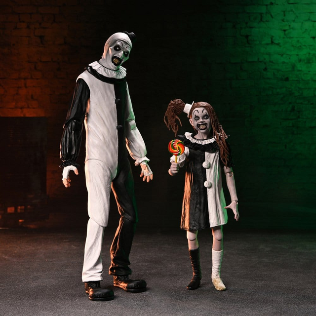 Terrifier 2 Ultimate Art the Clown & Little Pale Girl 2-pack 18cm
