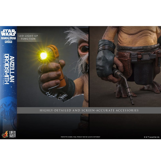 Star Wars: The Mandalorian & Grogu Life-Size Figure Anzellan Droidsmith 27cm