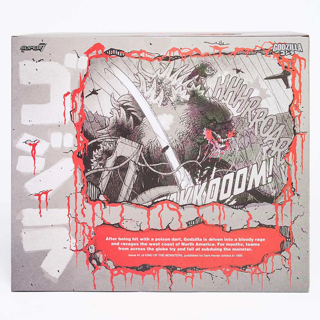 Toho Ultimates Godzilla 1989 (Greyscale Comic Book - Thirsty For Blood) Action Figure 20cm