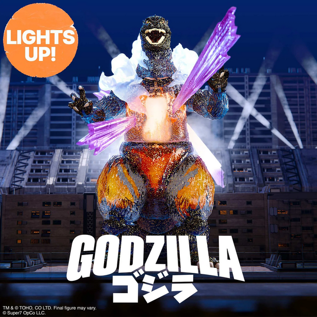 Toho Ultimates Final Battle Godzilla 1995 LED Lightup Action Figure 20cm