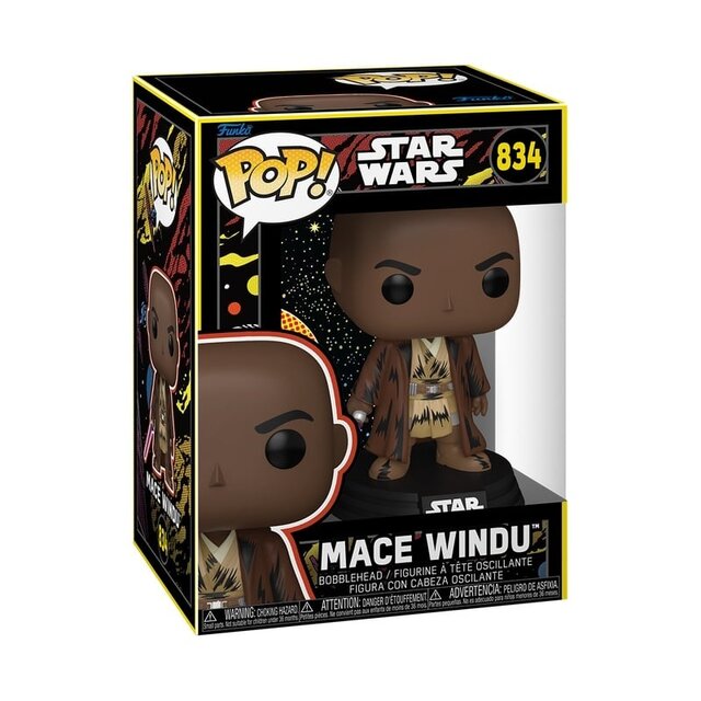 POP! Star Wars Mace Windu (Retro) #834 Bobblehead 9cm