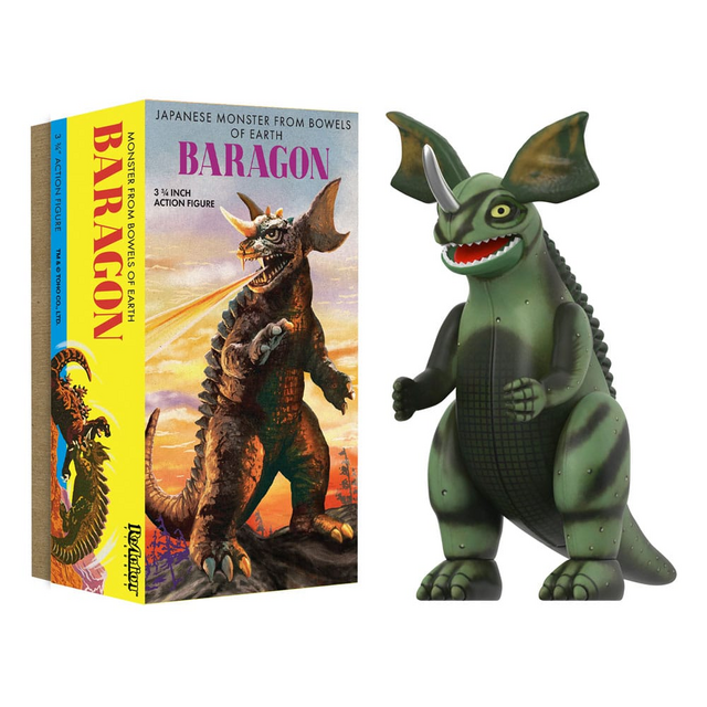 Toho ReAction Figures Wave 01 (Retro Tin) Baragon (Marusan Tin) 10cm