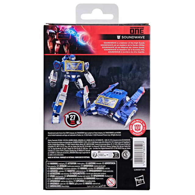Transformers ONE Studio Series Deluxe Class Soundwave Action Figure 13cm