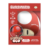 Super Mario Squishy Glo Mushroom 14cm