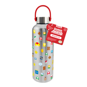 Super Mario Symbols Metal Water Bottle