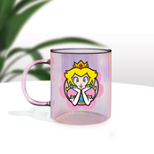 Super Mario Princess Peach Glazen Mok 350ml