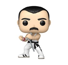POP! Rocks Queen Freddie Mercury (White Singlet) #496 Vinyl Figure 10cm