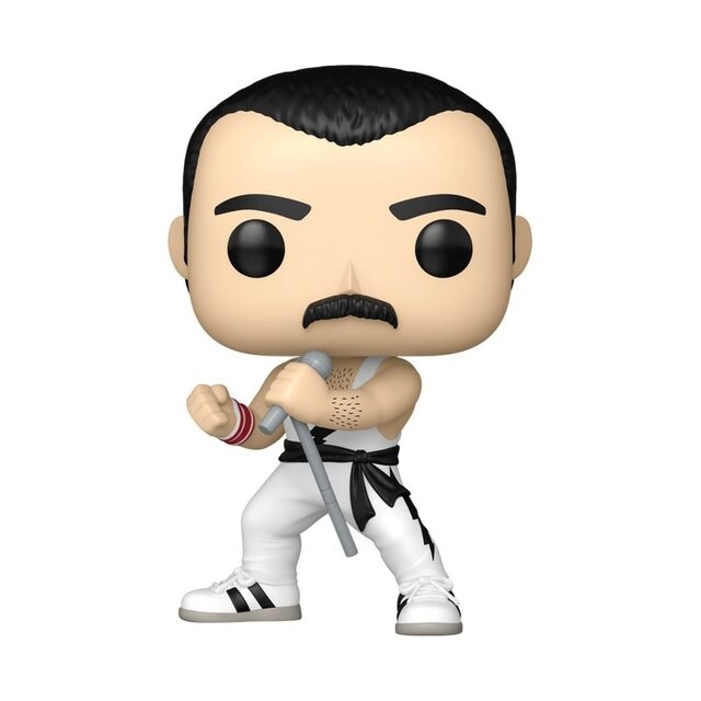 POP! Rocks Queen Freddie Mercury (White Singlet) #496 Vinyl Figure 10cm