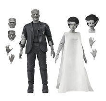 Universal Monsters 2-Pack Bride of Frankenstein 90th Anniversary The Monster & His Mate (B&W) 18cm