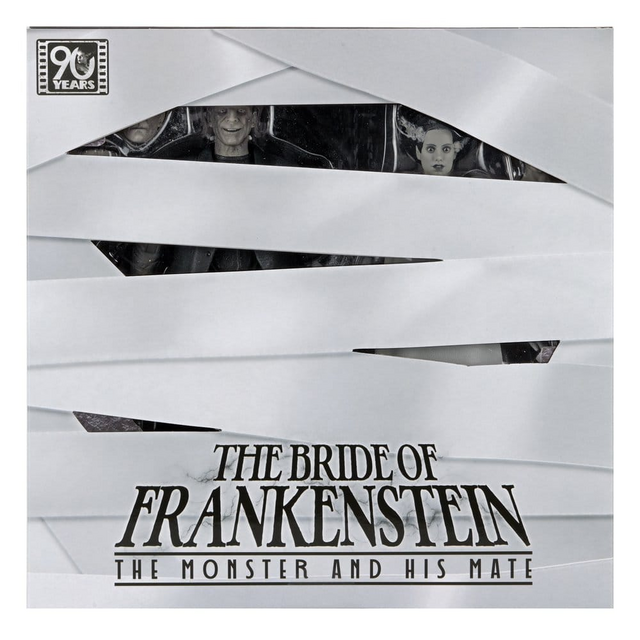 Universal Monsters 2-Pack Bride of Frankenstein 90th Anniversary The Monster & His Mate (B&W) 18cm
