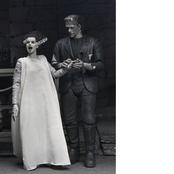Universal Monsters 2-Pack Bride of Frankenstein 90th Anniversary The Monster & His Mate (B&W) 18cm