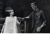 Universal Monsters 2-Pack Bride of Frankenstein 90th Anniversary The Monster & His Mate (B&W) 18cm