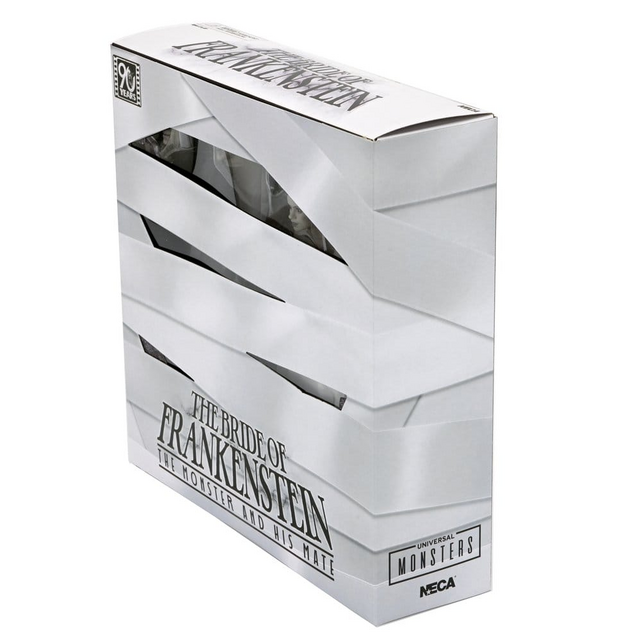 Universal Monsters 2-Pack Bride of Frankenstein 90th Anniversary The Monster & His Mate (B&W) 18cm