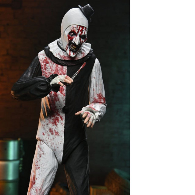 Terrifier 2 Ultimate Art the Clown (Blood Splattered) Action Figure 18cm