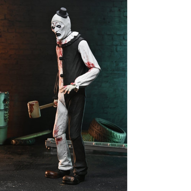 Terrifier 2 Ultimate Art the Clown (Blood Splattered) Action Figure 18cm