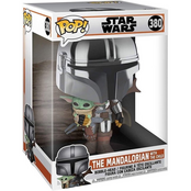 Jumbo POP! Star Wars the Mandalorian with the Child #380 Bobblehead 25cm