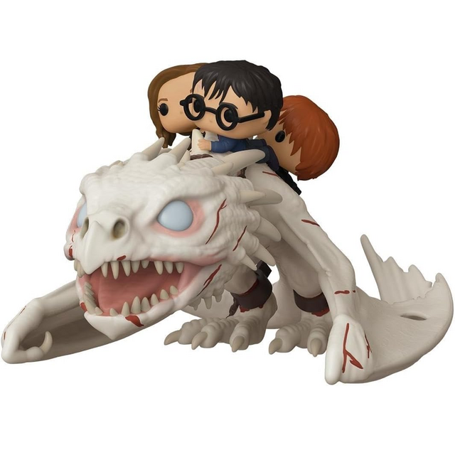 POP! Rides Harry Potter Harry, Hermione & Ron riding Gringotts Dragon #93 Vinyl Figure 15cm
