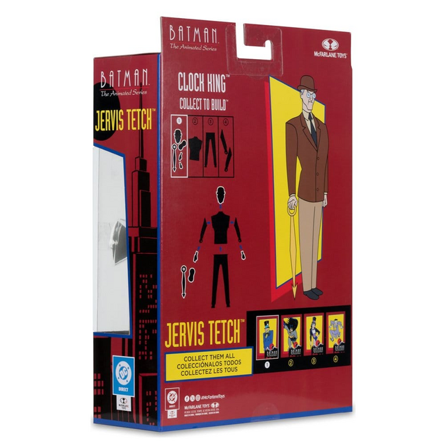 Batman The Animated Series Jervis Tetch (Mad Hatter) (Clock King Build a Figure) 15cm