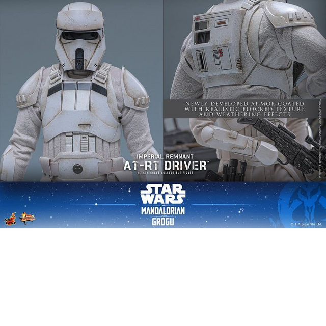 Star Wars: The Mandalorian & Grogu Movie Masterpiece 1/6 Imperial Remnant AT-RT Driver Action Figure 30cm