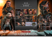 Predator: Badlands Movie Masterpiece Dek (Bone Bison Armor) and Bud 31cm