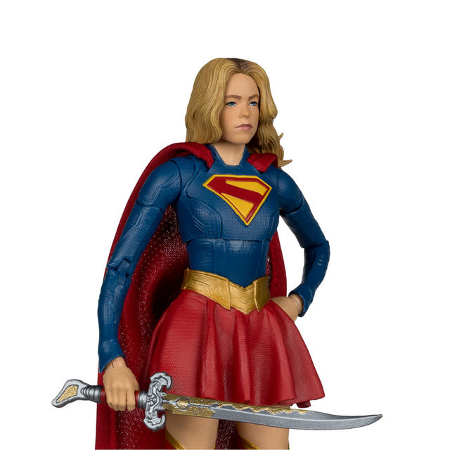 DC Multiverse Supergirl & Puppy Krypto Deluxe Theatrical Edition Action Figure 18cm