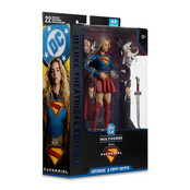 DC Multiverse Supergirl & Puppy Krypto Deluxe Theatrical Edition Action Figure 18cm