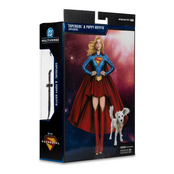 DC Multiverse Supergirl & Puppy Krypto Deluxe Theatrical Edition Action Figure 18cm