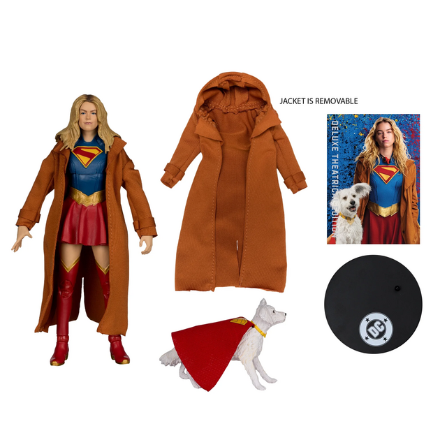 DC Multiverse Supergirl & Krypto Deluxe Theatrical Edition Action Figure 18cm