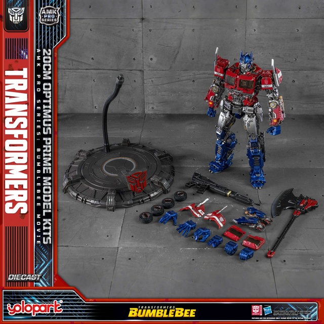 Transformers Bumblebee Movie AMK Pro Series Optimus Prime Plastic Model Kit 20cm