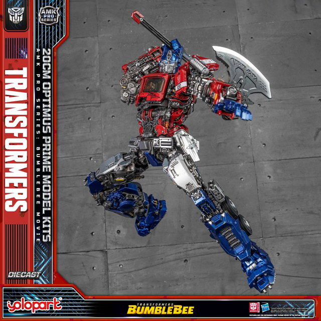Transformers Bumblebee Movie AMK Pro Series Optimus Prime Plastic Model Kit 20cm