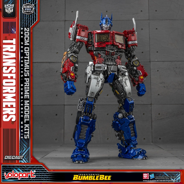 Transformers Bumblebee Movie AMK Pro Series Optimus Prime Plastic Model Kit 20cm