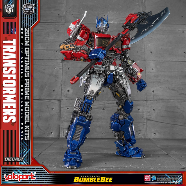 Transformers Bumblebee Movie AMK Pro Series Optimus Prime Plastic Model Kit 20cm