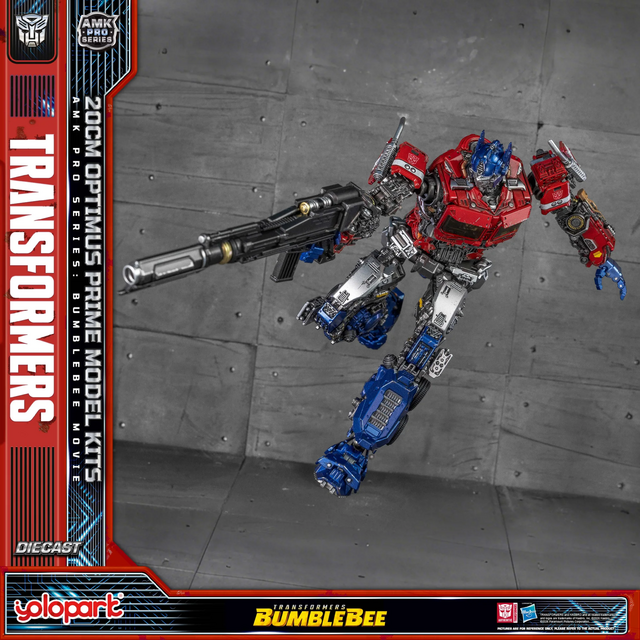 Transformers Bumblebee Movie AMK Pro Series Optimus Prime Plastic Model Kit 20cm