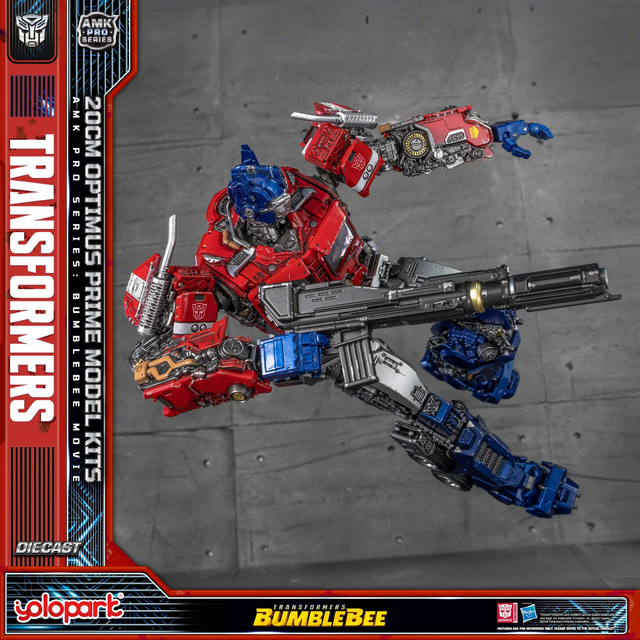 Transformers Bumblebee Movie AMK Pro Series Optimus Prime Plastic Model Kit 20cm