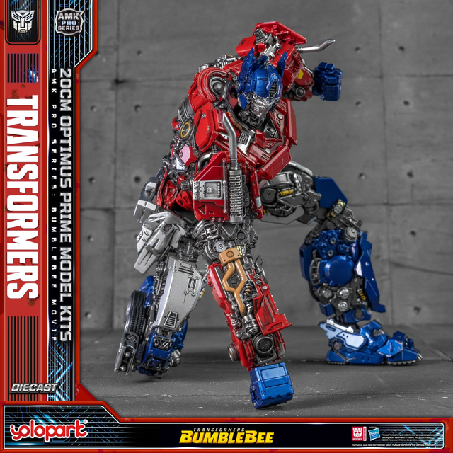 Transformers Bumblebee Movie AMK Pro Series Optimus Prime Plastic Model Kit 20cm