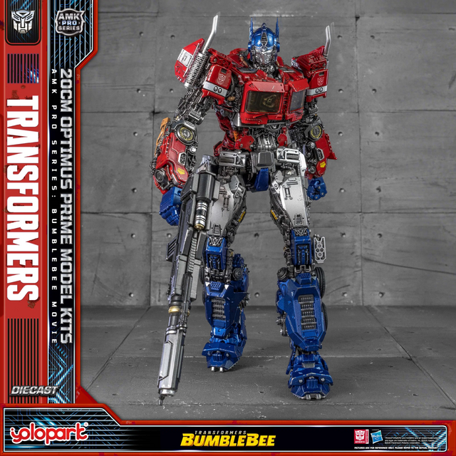 Transformers Bumblebee Movie AMK Pro Series Optimus Prime Plastic Model Kit 20cm