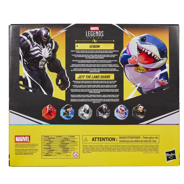 Marvel Rivals Marvel Legends Action Figure 2-Pack Venom & Jeff the Land Shark 15cm
