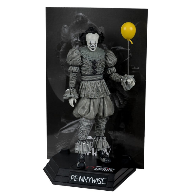 Movie Maniacs PVC Statue It: Welcome to Derry Pennywise (Black & White) 16cm