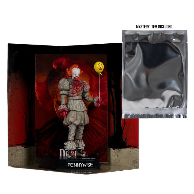 Movie Maniacs PVC Statue It: Welcome to Derry Pennywise (Bloody) 16cm