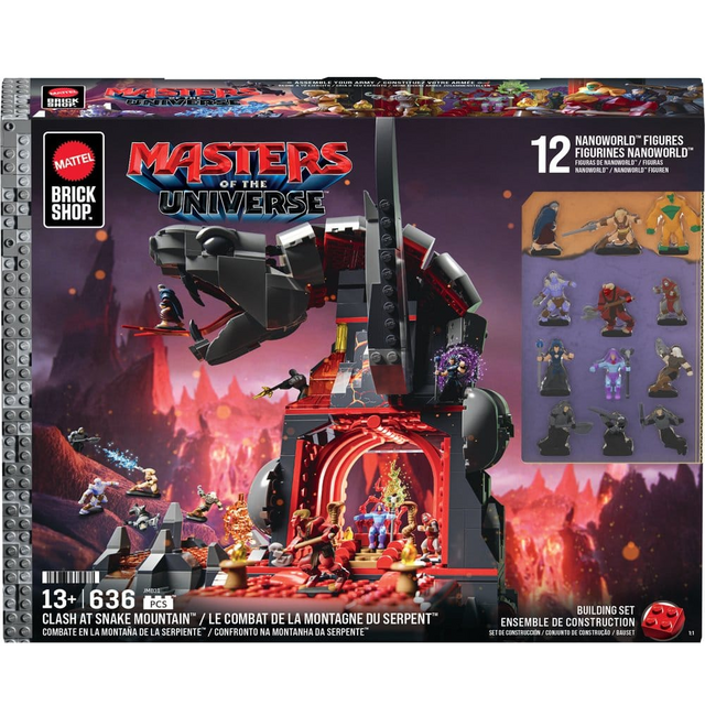 Masters of the Universe Clash at Snake Mountain Mattel Brick Shop
