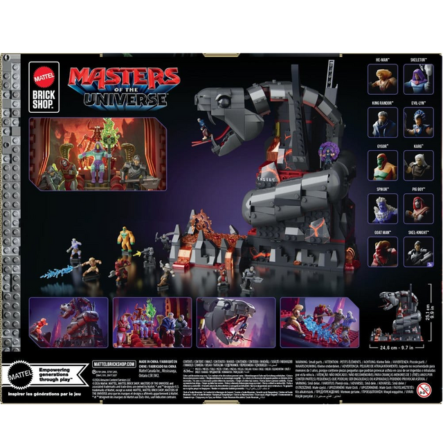Masters of the Universe Clash at Snake Mountain Mattel Brick Shop