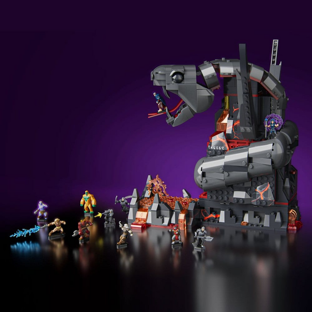 Masters of the Universe Clash at Snake Mountain Mattel Brick Shop