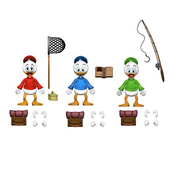 DuckTales Ultimate Action Figure Huey, Dewey and Louie (Kwik, Kwek & Kwak)