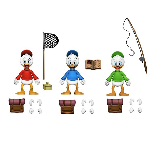 DuckTales Ultimate Action Figure Huey, Dewey and Louie (Kwik, Kwek & Kwak)