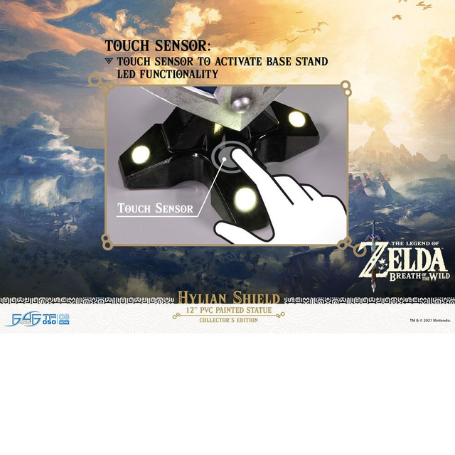 The Legend of Zelda Breath of the Wild PVC Statue Hylian Shield Collector's Edition 29cm