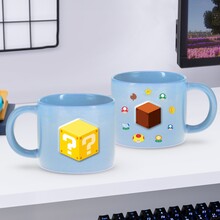 Super Mario Symbols Embossed Mug